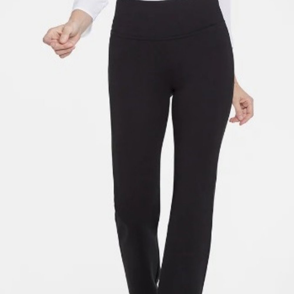 NYJD Pull-On Slash Pocket Straight Leg Pants M